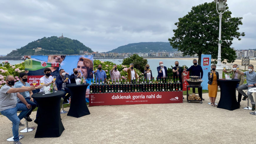 L'Appellation d'Origine Euskal Sagardoa présente le cidre de la récolte 2020 au Palais de Miramar.